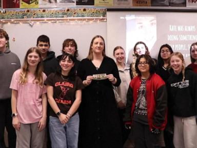 WATCH:  Teacher turns tragedy into good deeds with $20 kindness challenge