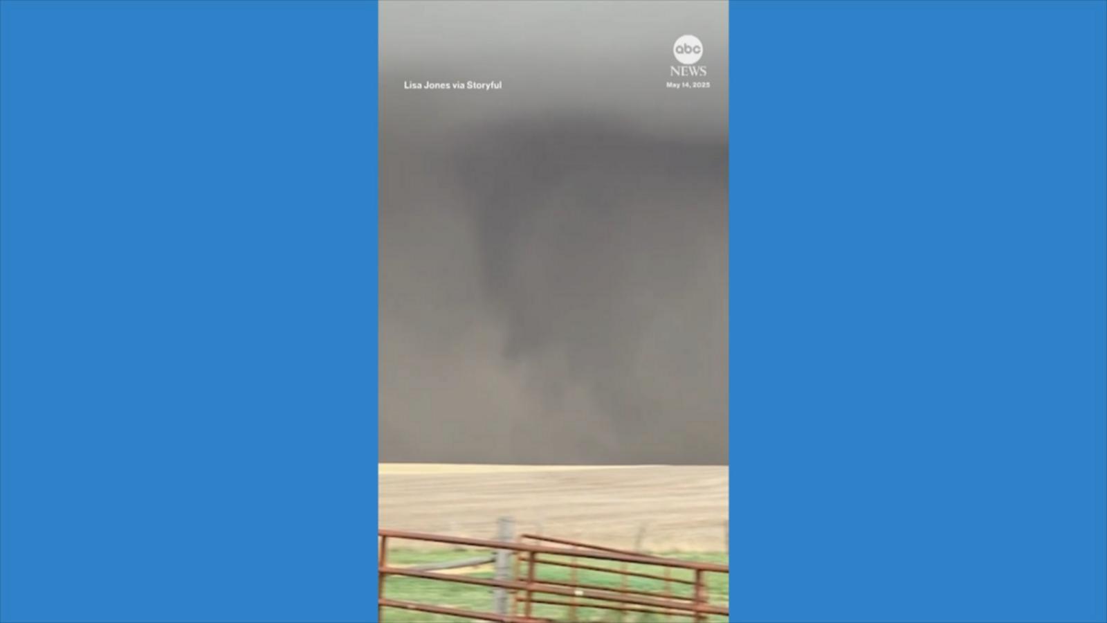 WATCH:  Wall of dust moves in on Nebraska field