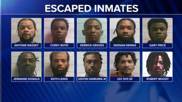 9 men at large after escape from New Orleans jail, possibly had inside help