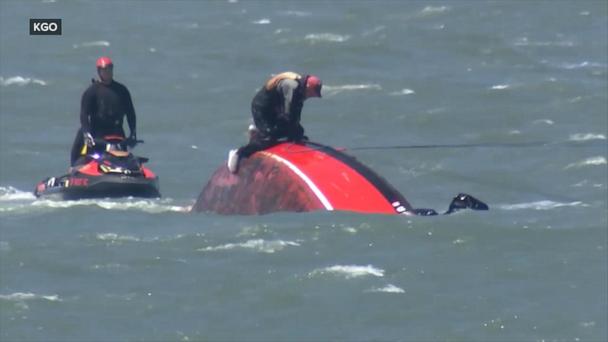 9 rescued from sinking sailboat in San Francisco Bay