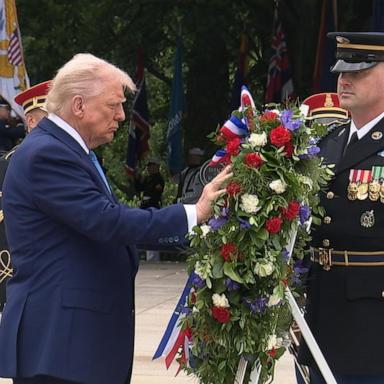 VIDEO: Trump lays wreath at Arlington National Cemetery to mark Memorial Day