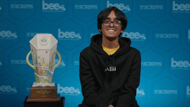 Scripps National Spelling Bee champ talks winning word, lucky hoodie