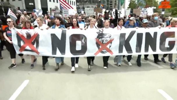 'No Kings' protests underway across the US