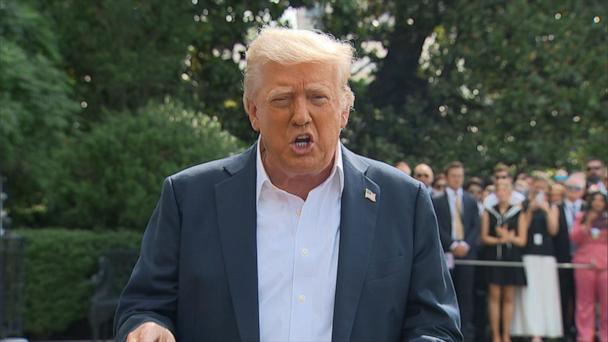 Trump talks Texas, tariffs as he departs for flood-ravaged state