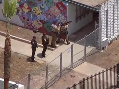 WATCH: Father and son headed to store when gunfire erupts at San Diego mosque