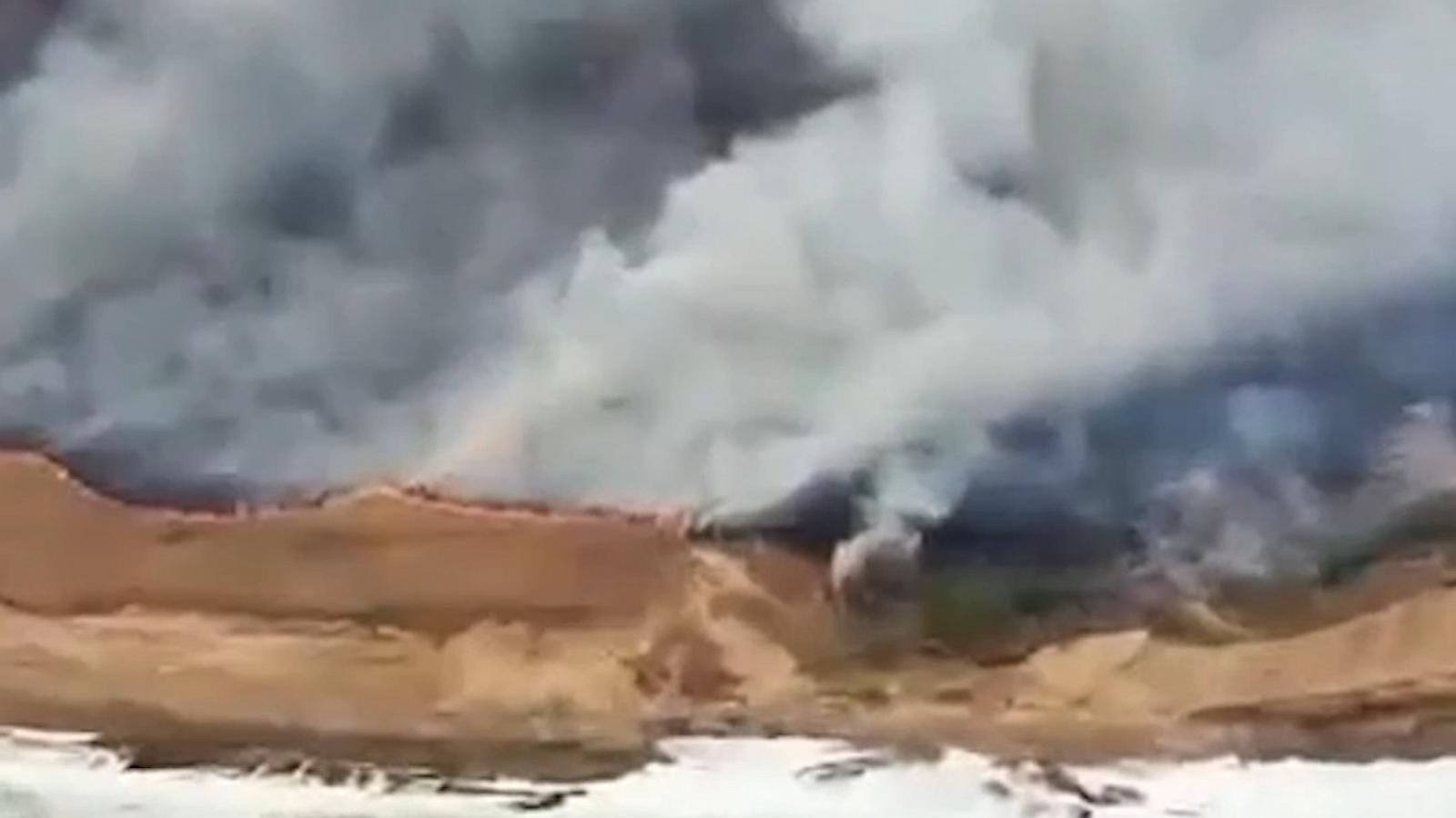WATCH:  Wildfire burns on uninhabited California island after rescue