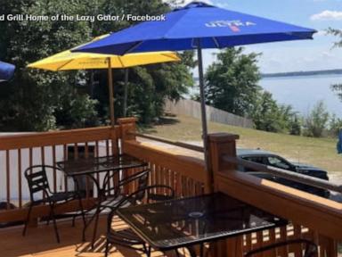 WATCH:  Woman killed by patio umbrella at lakeside restaurant