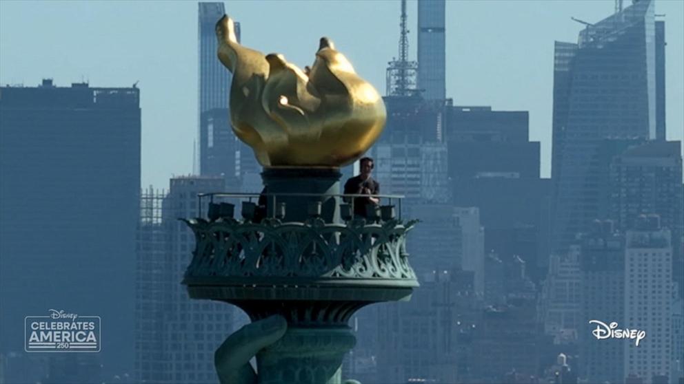 ABC News' Sophie Flay breaks down some of the moments from Disney's 24-hour coverage as America celebrated its 250th birthday.