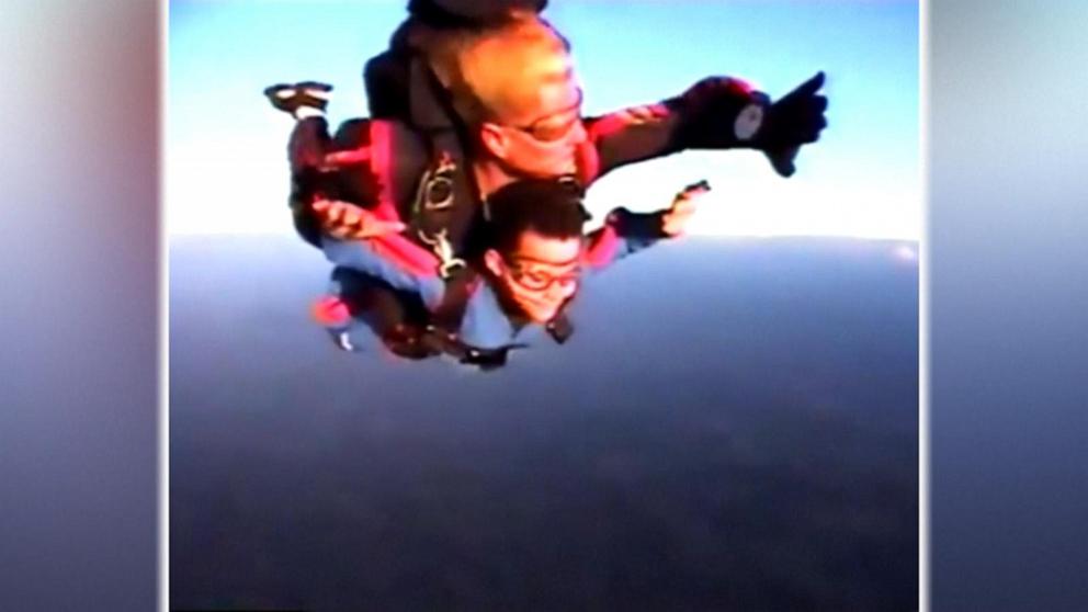 ABC News' Danny New talks with Joe and Justin Silvia, a father and son who hope to make history by joining 30,000 people jumping on World Skydiving Day.