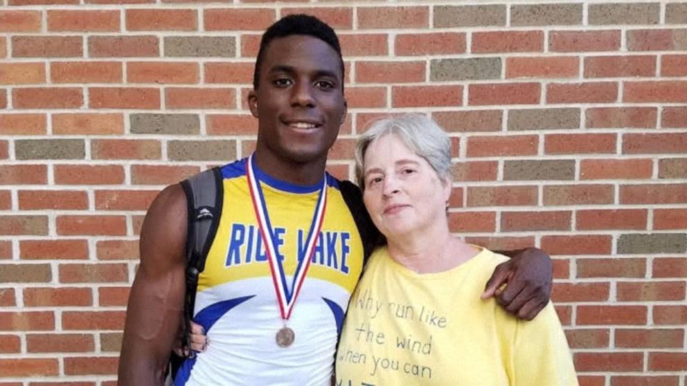ABC News' Danny New talks to Kenny Bednarek, an Olympic silver medalist who was adopted out of foster care when he was four years old, who now he credits his adoptive mother's love and support for his success on the track. 