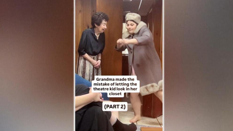 ABC News' Danny New talks to a young woman going viral by performing in outfits from her grandmother's closet.