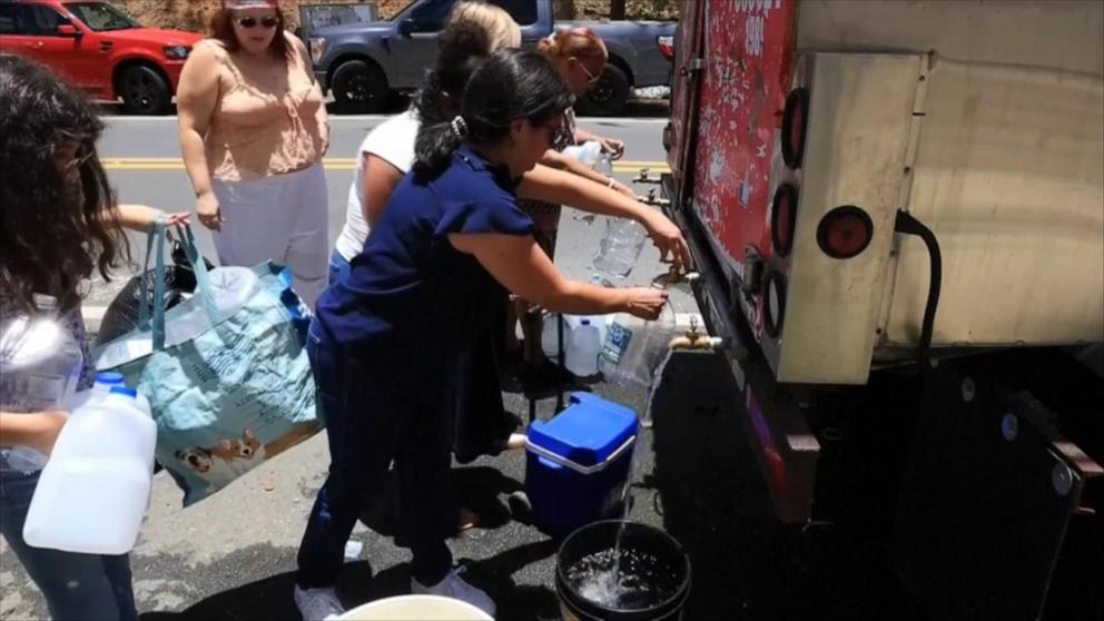 VIDEO: Desperate water shortage grips Puerto Rico
