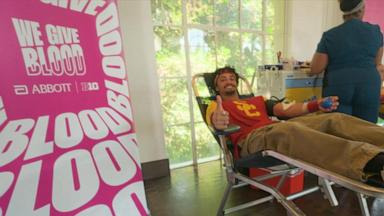 VIDEO: Big Ten participates in 'We Give Blood' drive to address nationwide shortage
