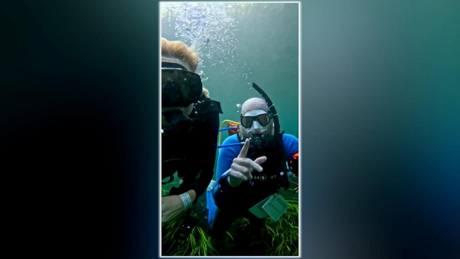WATCH:  Deaf scuba diver makes history