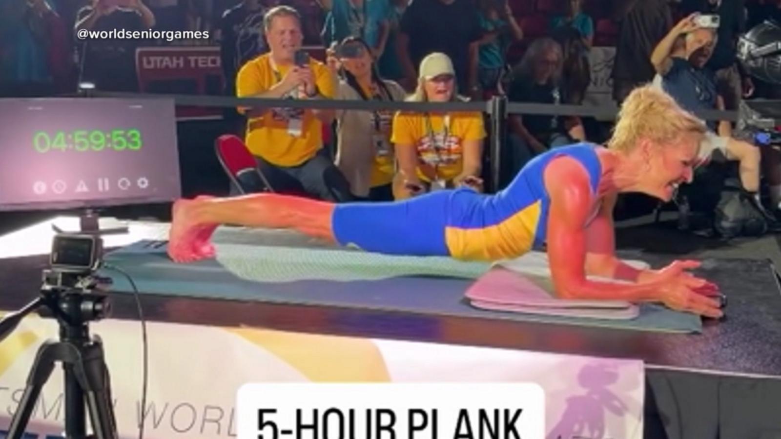 WATCH:  Grandmother breaks another planking record at 61