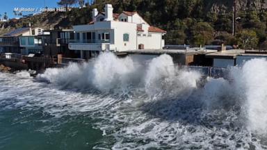 Record-breaking king tides are wreaking havoc on both coasts, and some of the highest tides ever recorded are sending water rushing into Southern California streets.