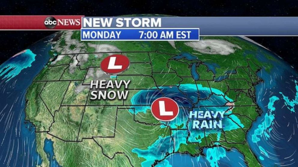 Twin storms moving across US with flooding rain, heavy snow - Good ...