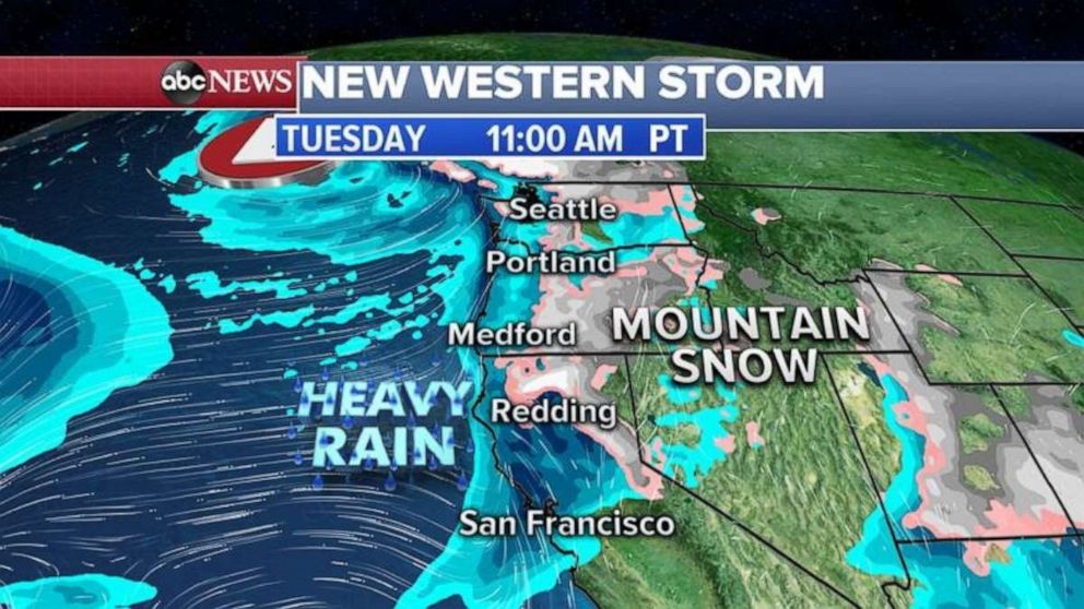 New storm set to slam West Coast tomorrow Good Morning America
