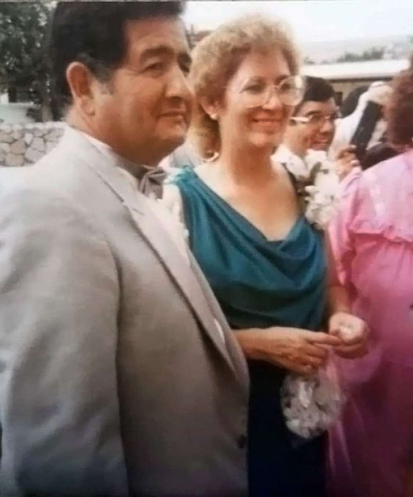 PHOTO:  Ruben Escandon, Sr. and Esperanza Salas Escandon are pictured at a family event in an undated photo.