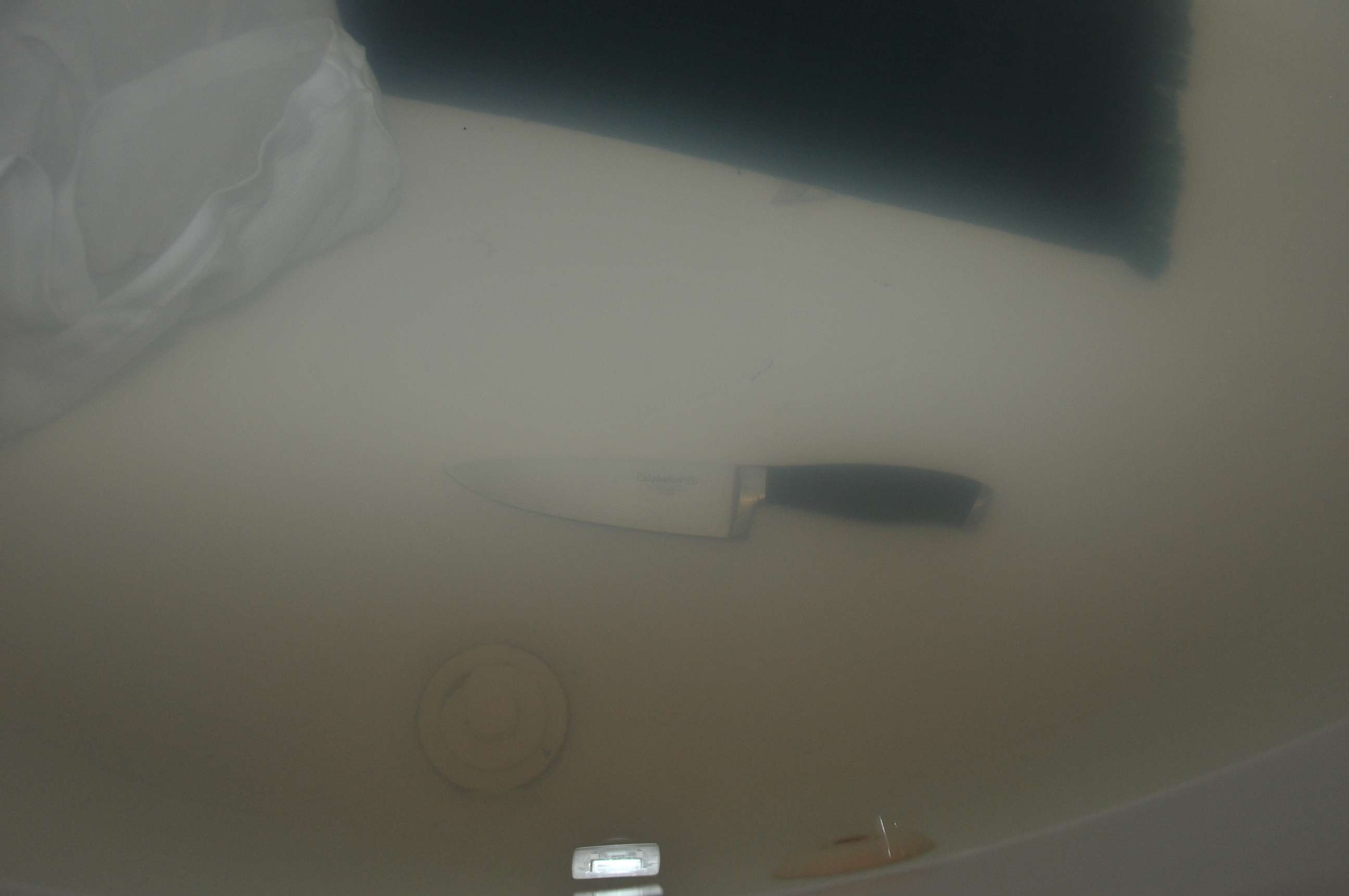 PHOTO: The murder weapon was found in the Melgars' jacuzzi.