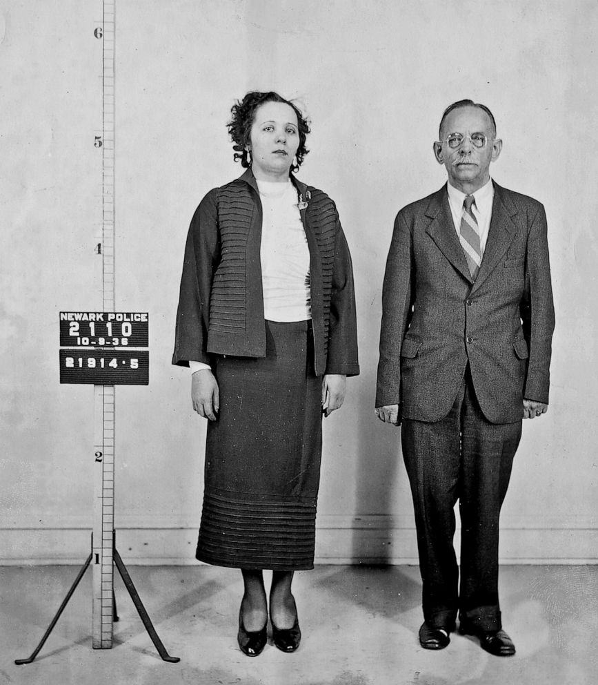 PHOTO: Nurse Anna Green and Dr. G.E. Harley have their mug shots taken by police after being arrested for running an abortion clinic in Newark, N.J., Oct. 8, 1936.
