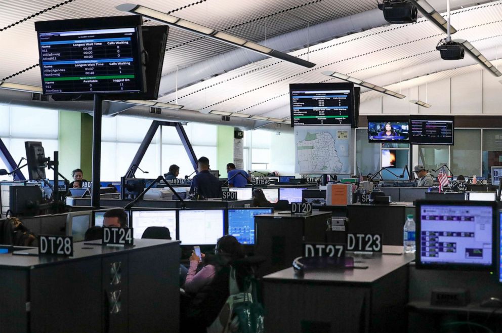 PHOTO: The San Francisco 911 Emergency Call Center,. July 31, 2017, in San Francisco.