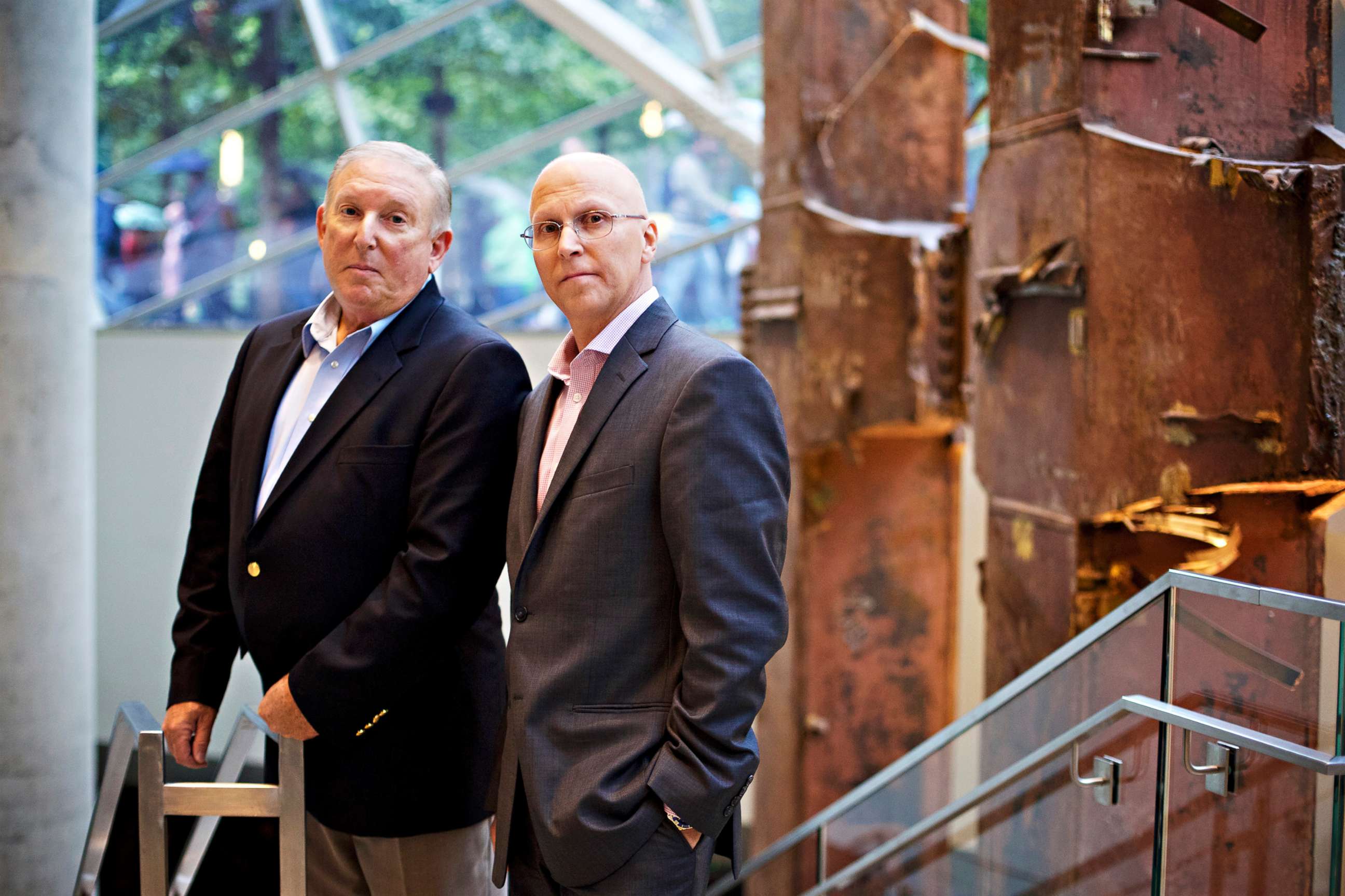 PHOTO: Jeff Flynn and John Mormando worked in lower Manhattan in the wake of the September 11 World Trade Center attacks in 2001 and they have both been diagnosed with breast cancer.