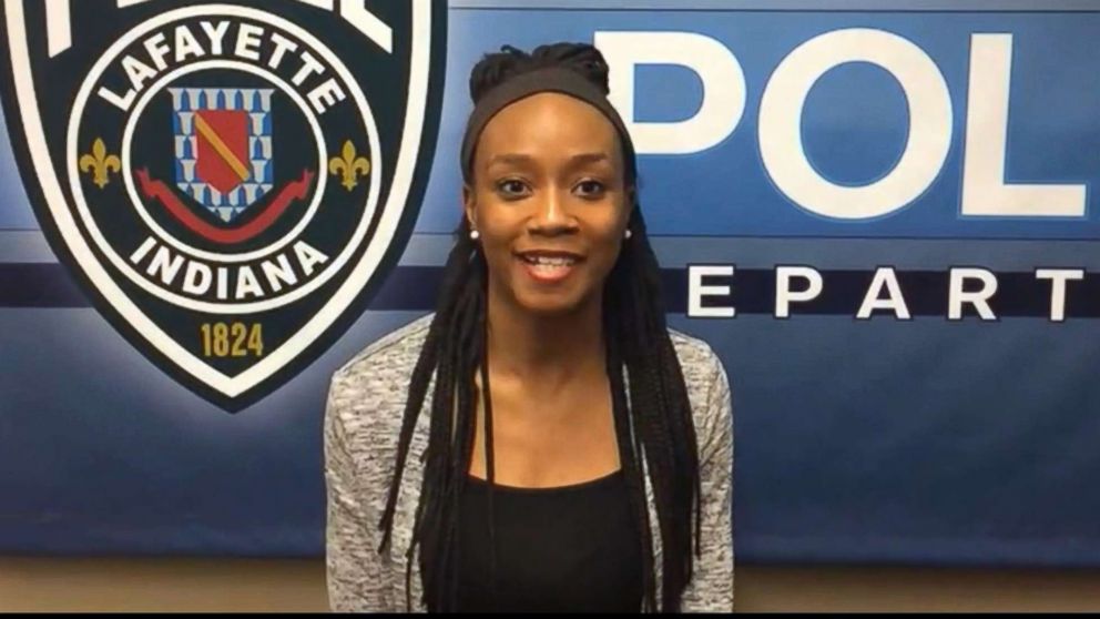 PHOTO: Lafayette Police dispatcher Antonia Bundy of Lafayette, Ind., talks to ABC News, Jan. 26, 2019.