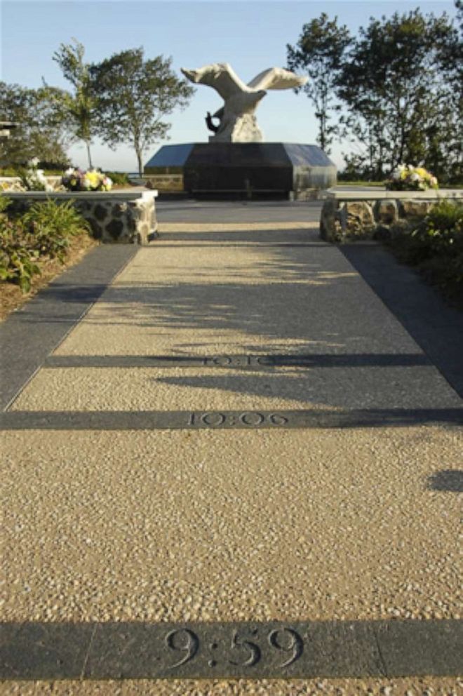 PHOTO: Timeline walkway at Monmouth County 9/11 Memorial.