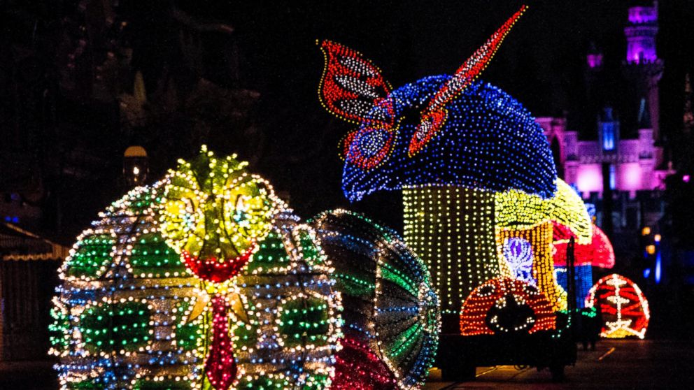 A Colorful Homecoming: A Jittering insects light up the parade route in beautiful, bright colors during the Main Street Electrical Parade at Disneyland park.  The Main Street Electrical Parade will run for a limited-time, through June 18, 2017, at Disneyland park.