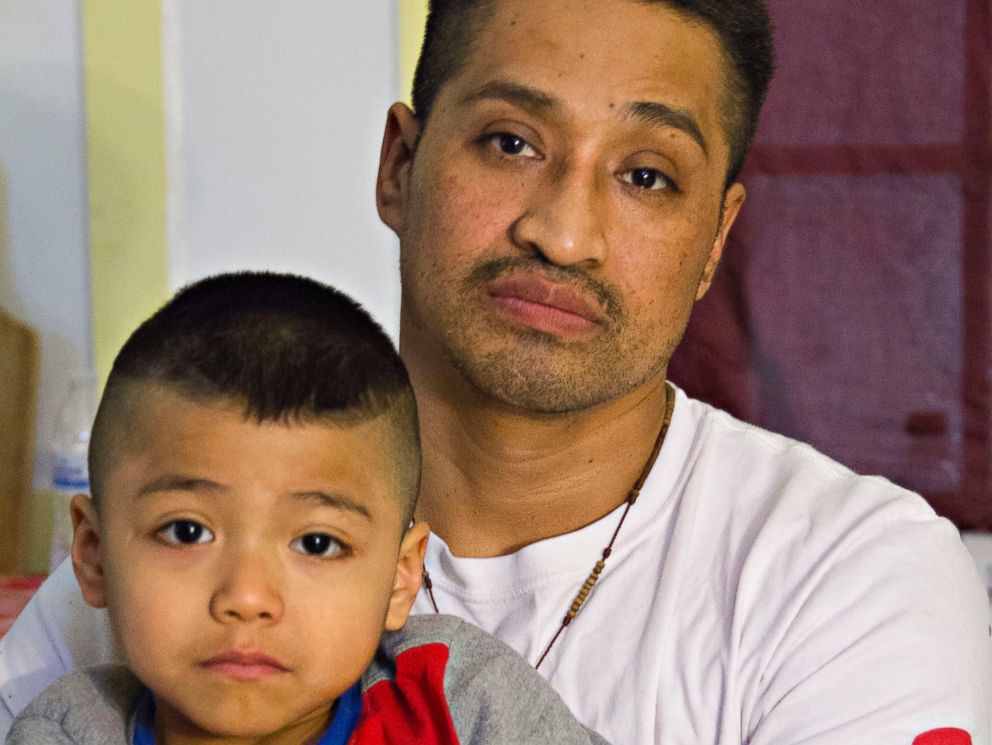 PHOTO: Javier Flores Garcia, and his son, Javier, have been living in Arch Street United Methodist Church since Nov. 13, 2016. Garcia said he entered sanctuary to avoid being detained and deported back to Mexico again.