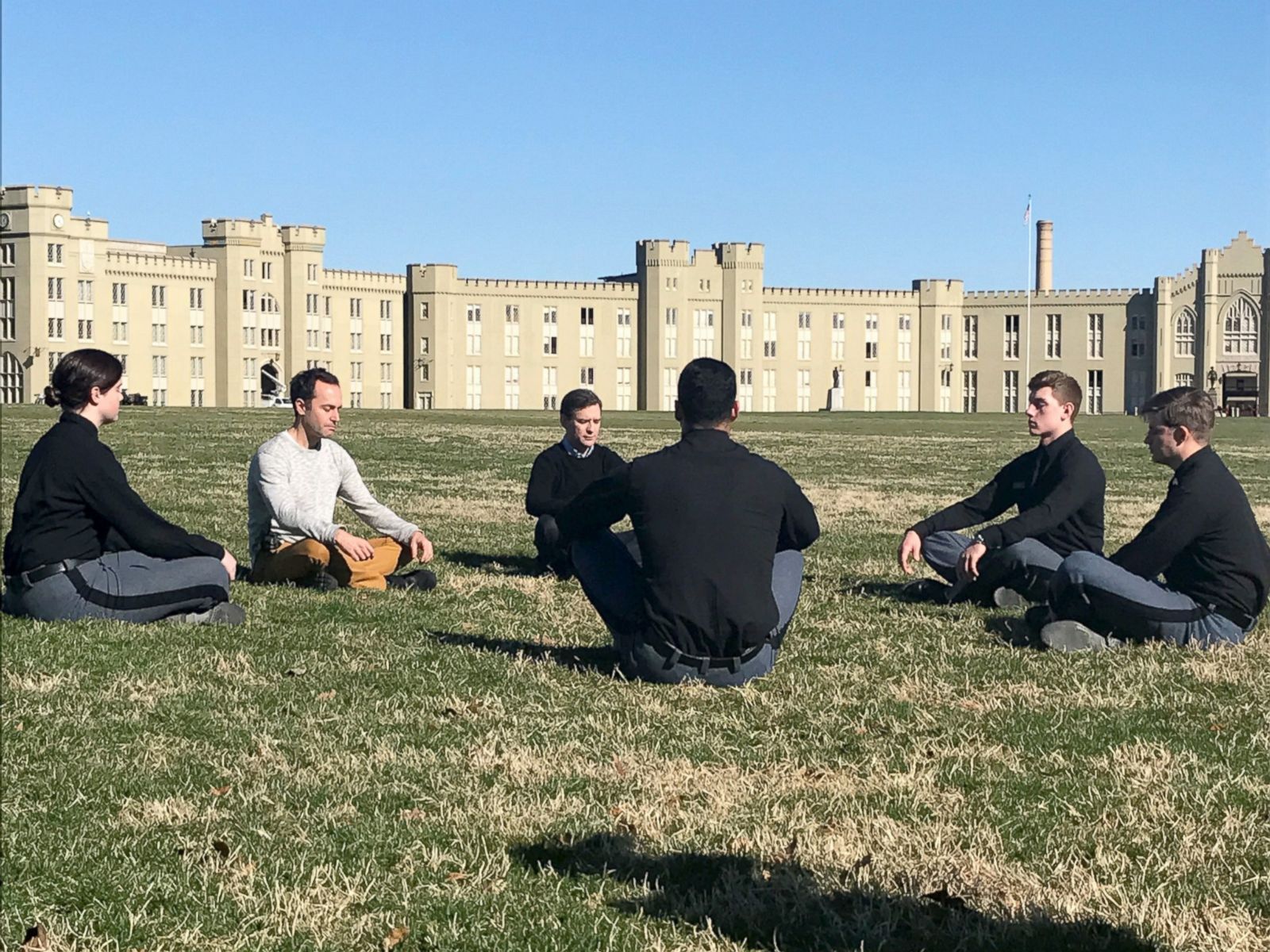 Military college professors teach cadets meditation to help them be effective warriors