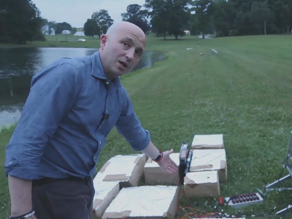 PHOTO: Stephen Vitale, CEO of Pyrotecnico, is pictured with 4th of July fireworks.