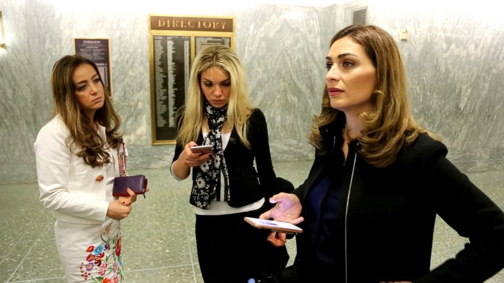 PHOTO: A delegation of Syrian women were visiting Washington, D.C. on April 26 to lobby support for civil society in their home country and its future. 