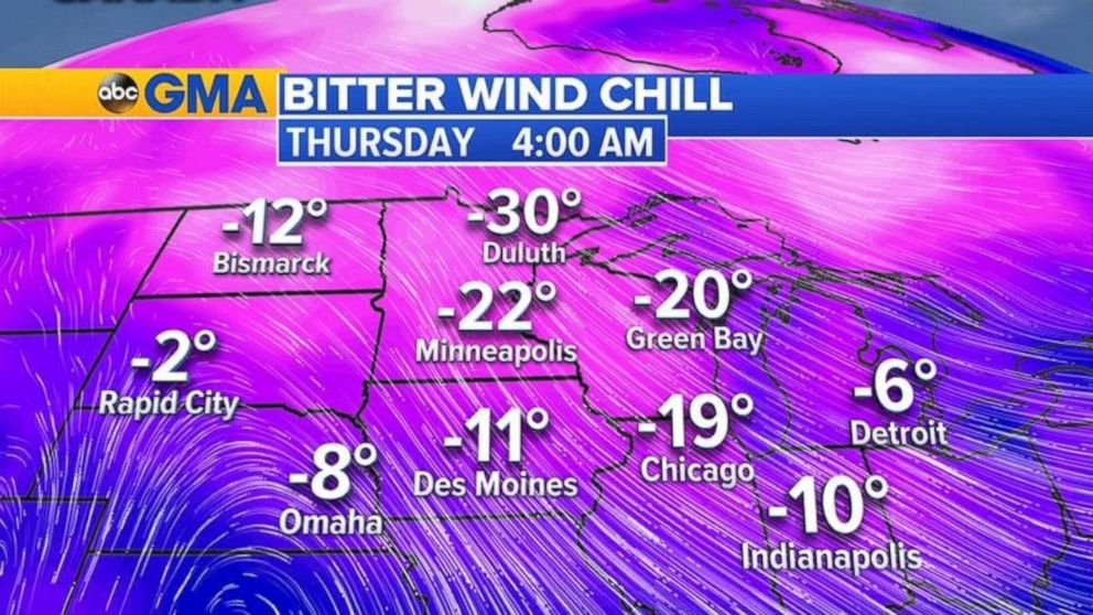 PHOTO: Residents in the Midwest woke up this morning to brutal cold and bitter wind chills.