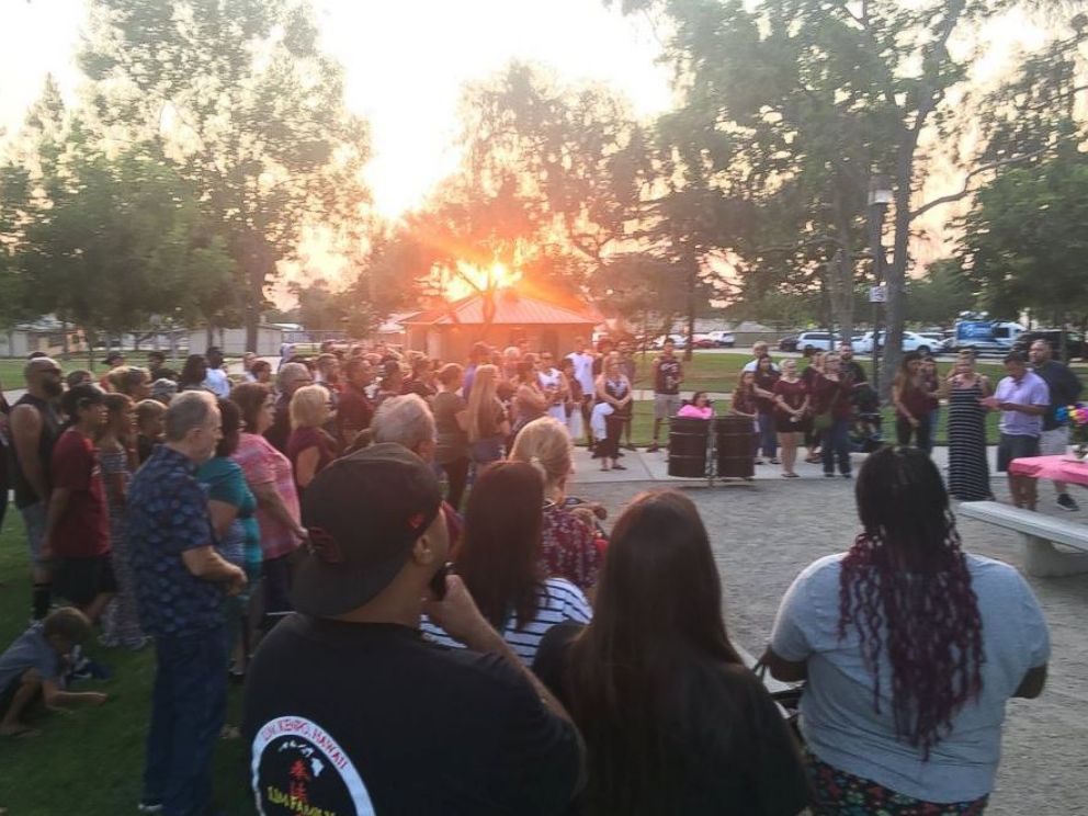 PHOTO: Kiera Bergmans family held a vigil for her in Phoenix on Saturday.