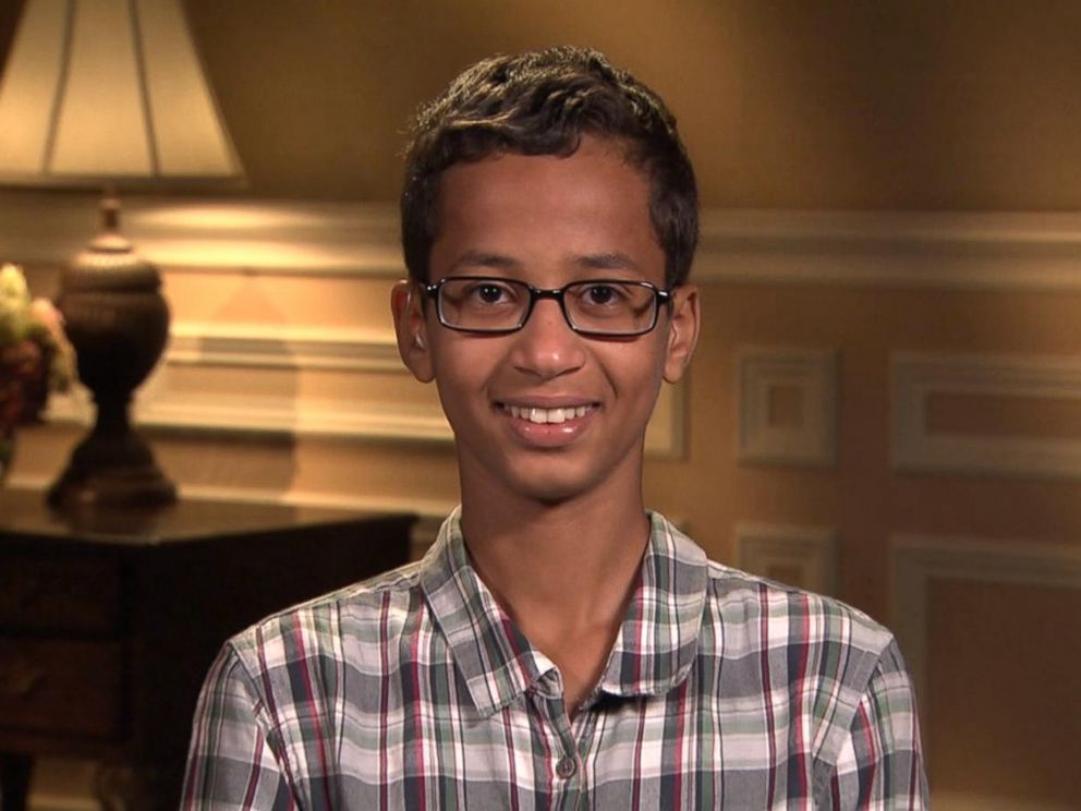 PHOTO:Ahmed Mohamed, who was arrested after school officials mistook his homemade digital clock for a bomb, says he wants to be an engineer.