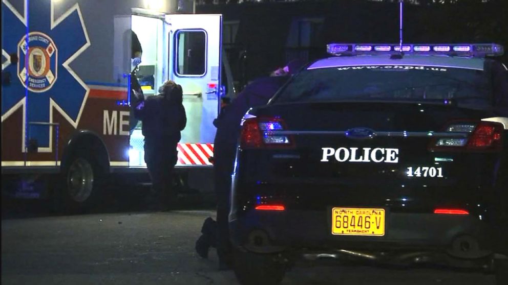 PHOTO: Authorities are at the scene of a fatal shooting in Chapel Hill, North Carolina, Feb. 10, 2015.