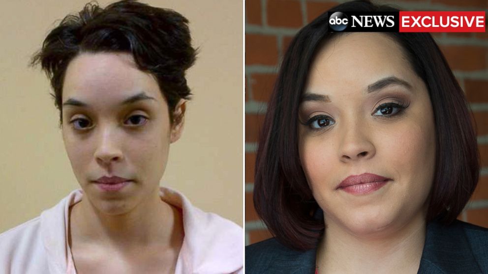 PHOTO: Gina DeJesus is pictured here after police rescued her, left, and today.