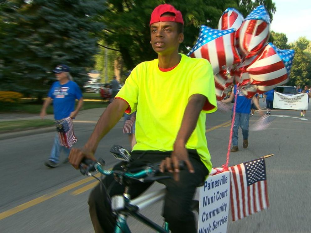Judge Cicconetti ordered Jordan Walsh, pictured here, to ride a bike on behalf of a local charity in a parade as one of his ten days of community service instead of spending 60 days in the county jail.