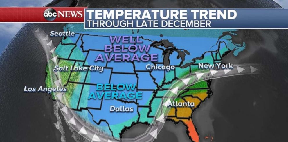 PHOTO: Part of the central U.S. will be hit with very chilly temperatures.                  