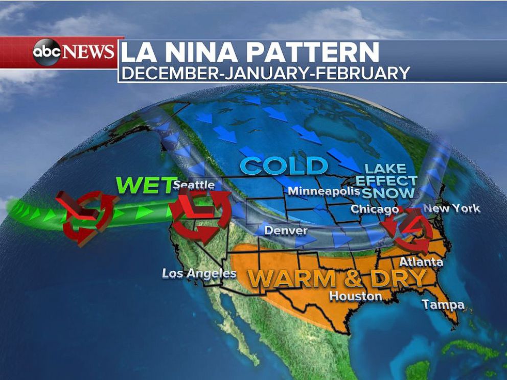 Forecasters Predict Wet, Cool Winter for North; Dry, Warm Winter for
