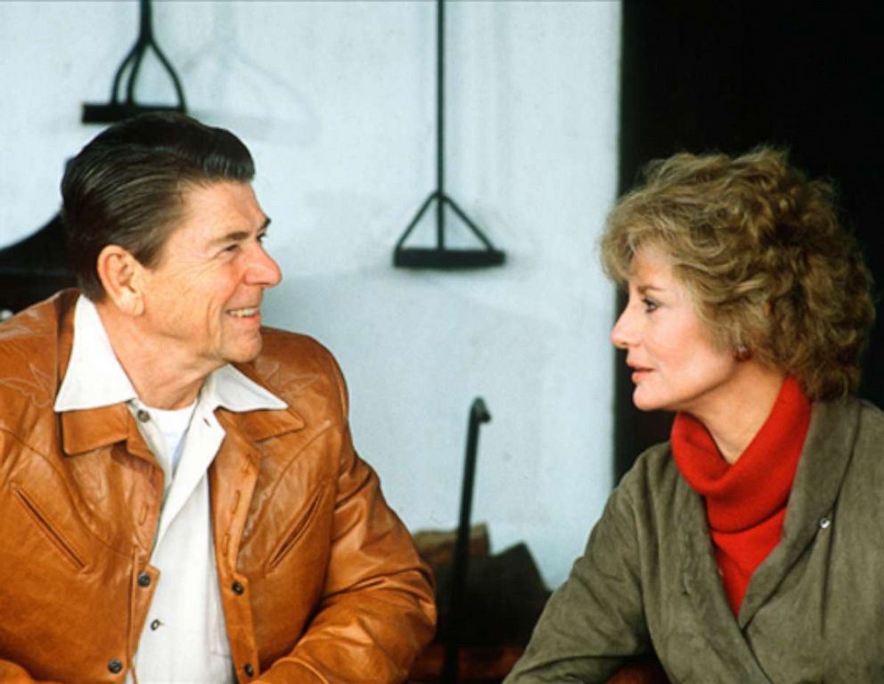  Barbara Walters interviews erstwhile  President Ronald Reagan for ABC News' "20/20" astatine  his Santa Barbara Ranch successful  1981.