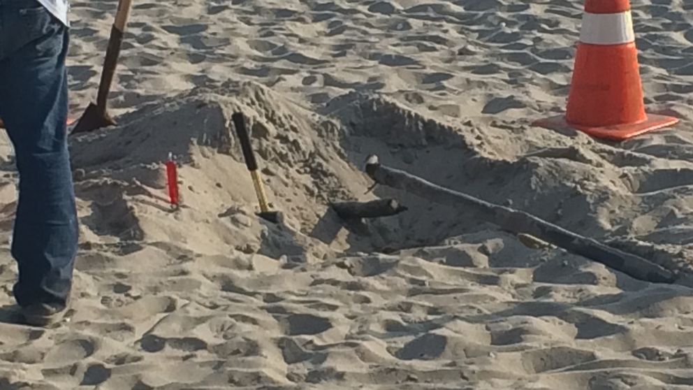 On July 13, 2015, investigators dug up an electrical line running underneath the Salty Brine State Beach in Narragansett, Rhode Island.