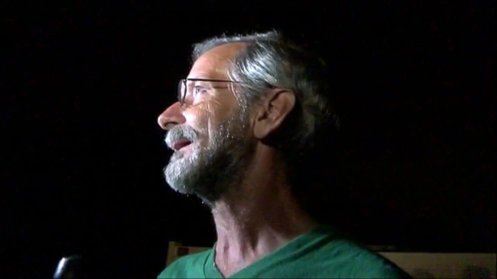 PHOTO: Doug Hughes, the man who landed his gyrocopter on the lawn of the U.S. Capitol last week, spoke to press outside his home in Ruskin, Fla., April 19, 2015.