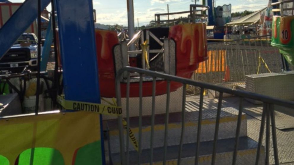 PHOTO: Three children are reported to have fallen out of a Ferris wheel at the Greene County Fair in Tennessee, Aug. 8, 2016.