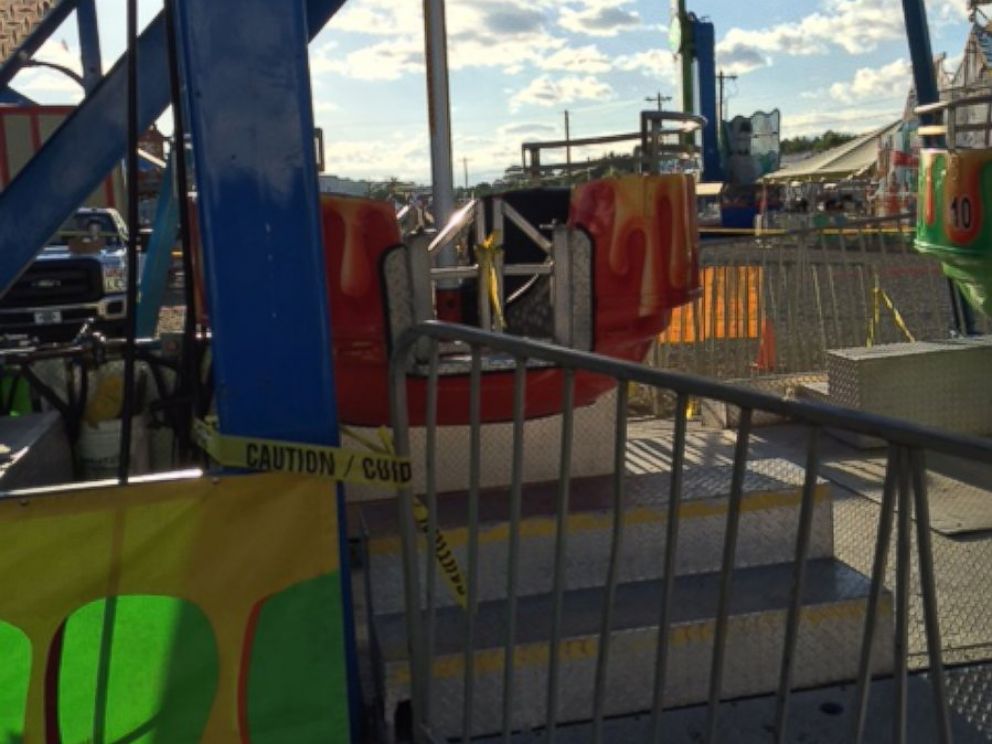 PHOTO: Three children are reported to have fallen out of a Ferris wheel at the Greene County Fair in Tennessee, Aug. 8, 2016.