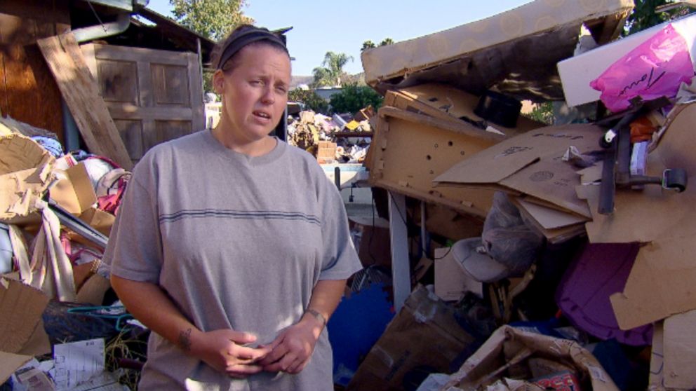 Photo: Kira recently sold her "hoarder home" filled to the ceiling with clothing, toys and trash.