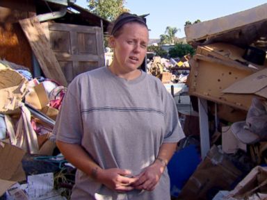 Photo: Kira recently sold her hoarder home filled to the ceiling with clothing, toys and trash.