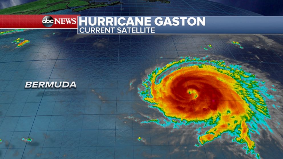 PHOTO: Satellite Imagery of Hurricane Gaston in the open Atlantic.